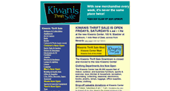 Desktop Screenshot of kiwanissale.com